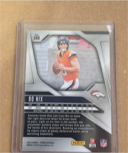 2024 Panini Prizm #309 Bo Nix — front
