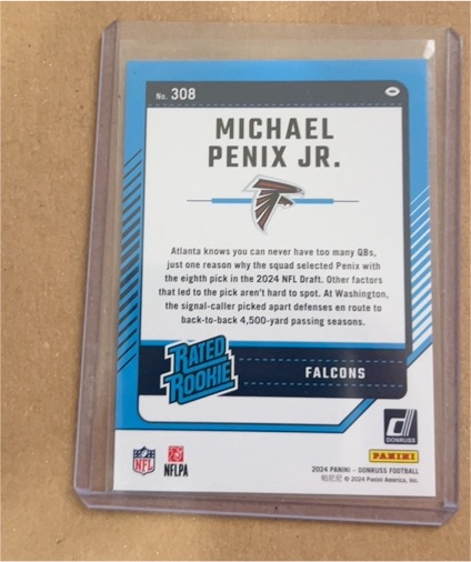 2024 Panini Donruss #308 Michael Penix Jr. — front