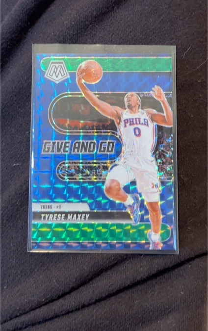 2020-21 Panini Mosaic Mosaic Genesis #259 Tyrese Maxey — front