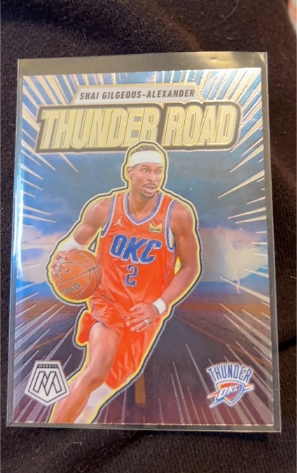 2024-25 Panini Mosaic Thunder Road #7 Shai Gilgeous-Alexander — front