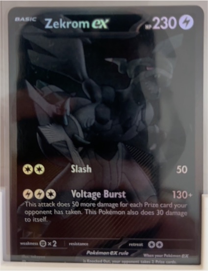 2025 Pokémon Black Bolt #172 Zekrom ex — front