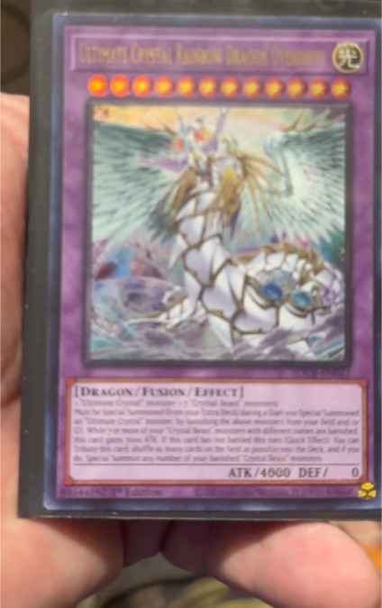 2020 Yu-Gi-Oh! SDCB-EN042 Ultimate Crystal Rainbow Dragon Overdrive — front