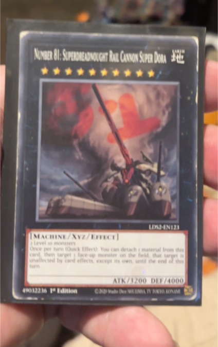 Yu-Gi-Oh! Number 81: Superdreadnought Rail Cannon Super Dora LDS2-EN123 — front