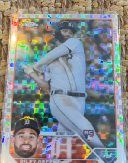 2023 Topps Chrome #182 Riley Greene — front