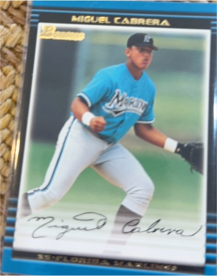 2002 Bowman #245 Miguel Cabrera — front
