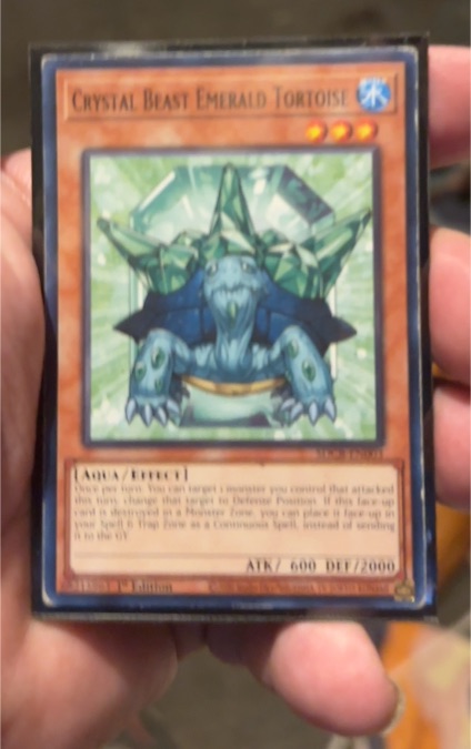 Yu-Gi-Oh! Crystal Beast Emerald Tortoise SDCB-EN003 — front