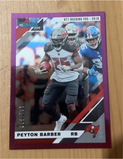 2019 Donruss #871 Peyton Barber — front