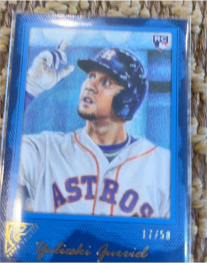 2019 Topps Gallery #17/50 Yuli Gurriel — front