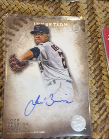 2015 Bowman Inception #PA-JB Jose Berrios — front