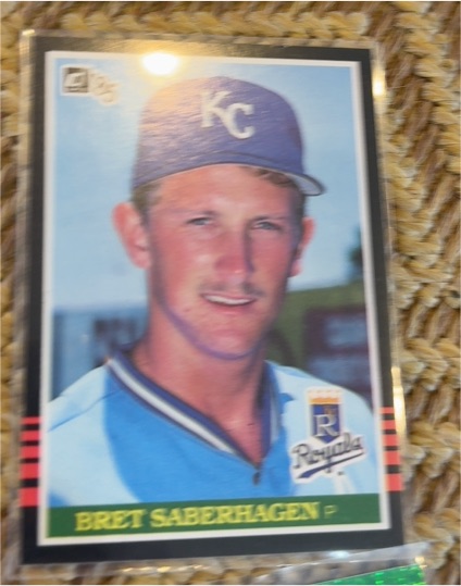 1985 Donruss #222 Bret Saberhagen — front