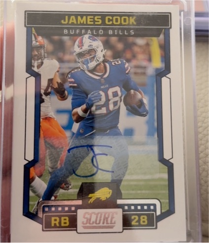 2023 Panini Score #264 James Cook — front