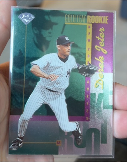 1996 Leaf Gold Leaf Rookie #211 Derek Jeter — front