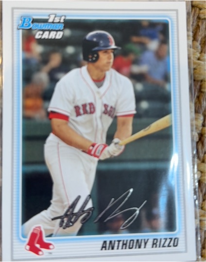 2010 Bowman #BP101 Anthony Rizzo — front