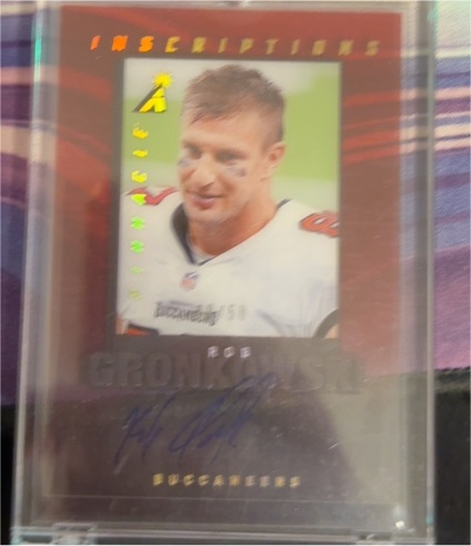 2020 Panini Pinnacle Inscriptions #02/50 Rob Gronkowski — front