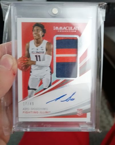2020 Panini Immaculate Collection #11 Ayo Dosunmu — front