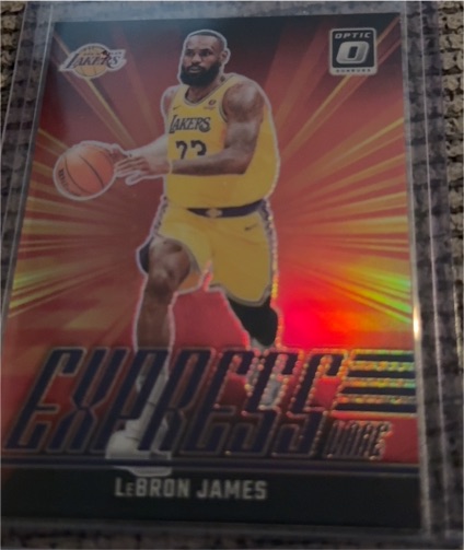 2024-25 Donruss Optic #2 LeBron James Express Lane Purple Holo Prizm — front