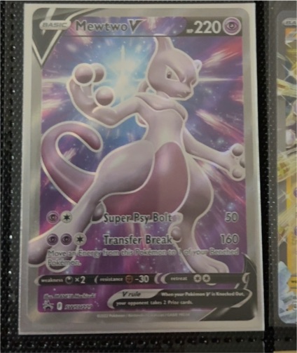 2022 Pokémon TCG Mewtwo V #SWSH229 — front