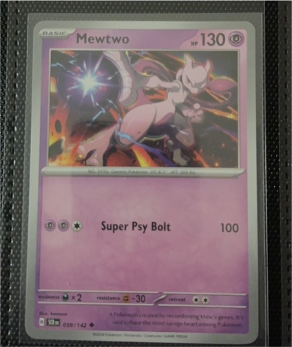 2024 Pokémon Sv07: Stellar Crown #059 Mewtwo — front