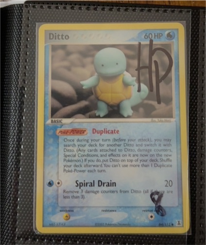 2005 Pokémon #64 Ditto (Squirtle) EX Delta Species — front