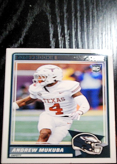 2025 Panini Score #98 Andrew Mukuba Rookie Card (RC) — front