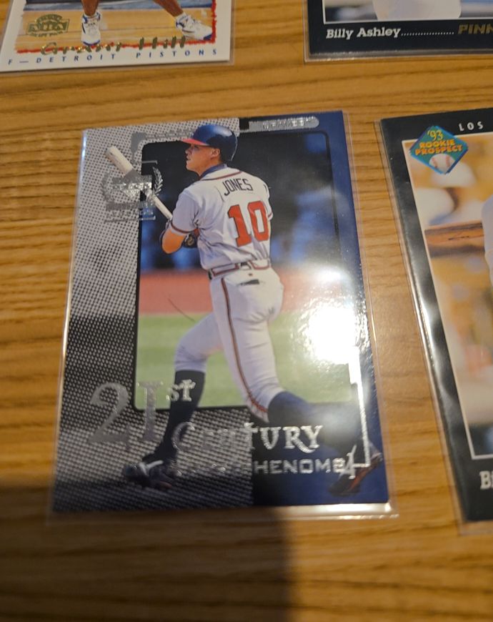1996 Pinnacle #266 Chipper Jones — front