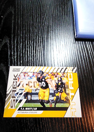 2025 Panini Score Sack Attack #8 T.J. Watt — front