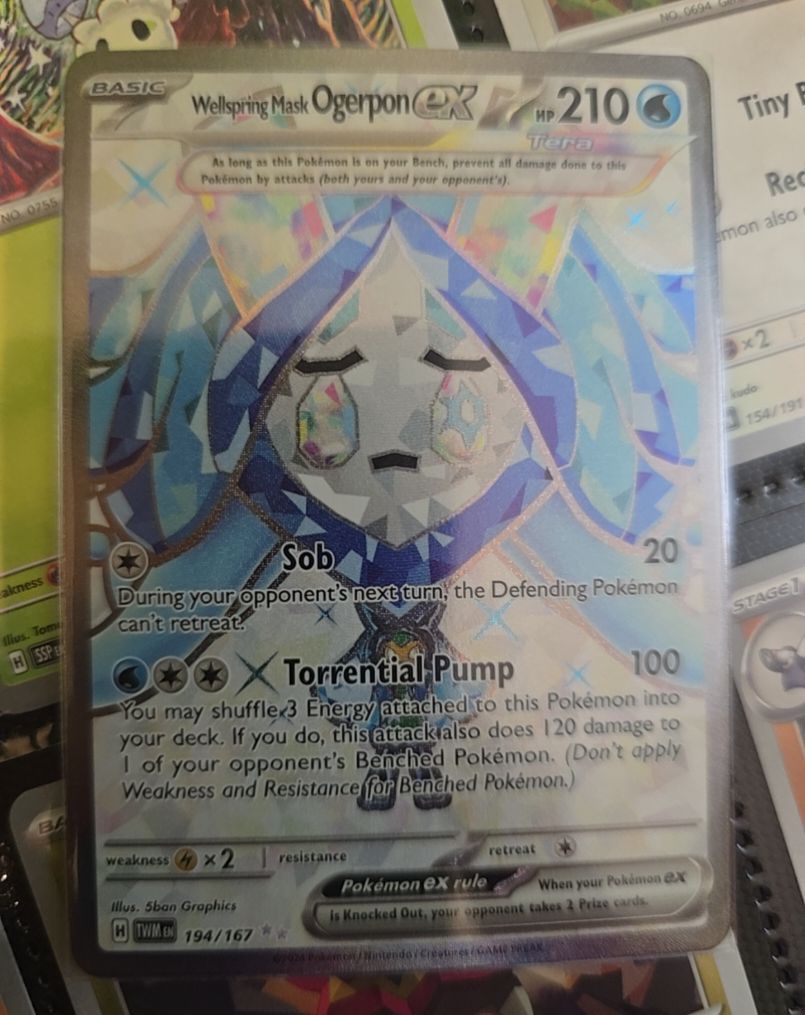 2024 Pokémon TCG Twilight Masquerade #194 Wellspring Mask Ogerpon ex — front