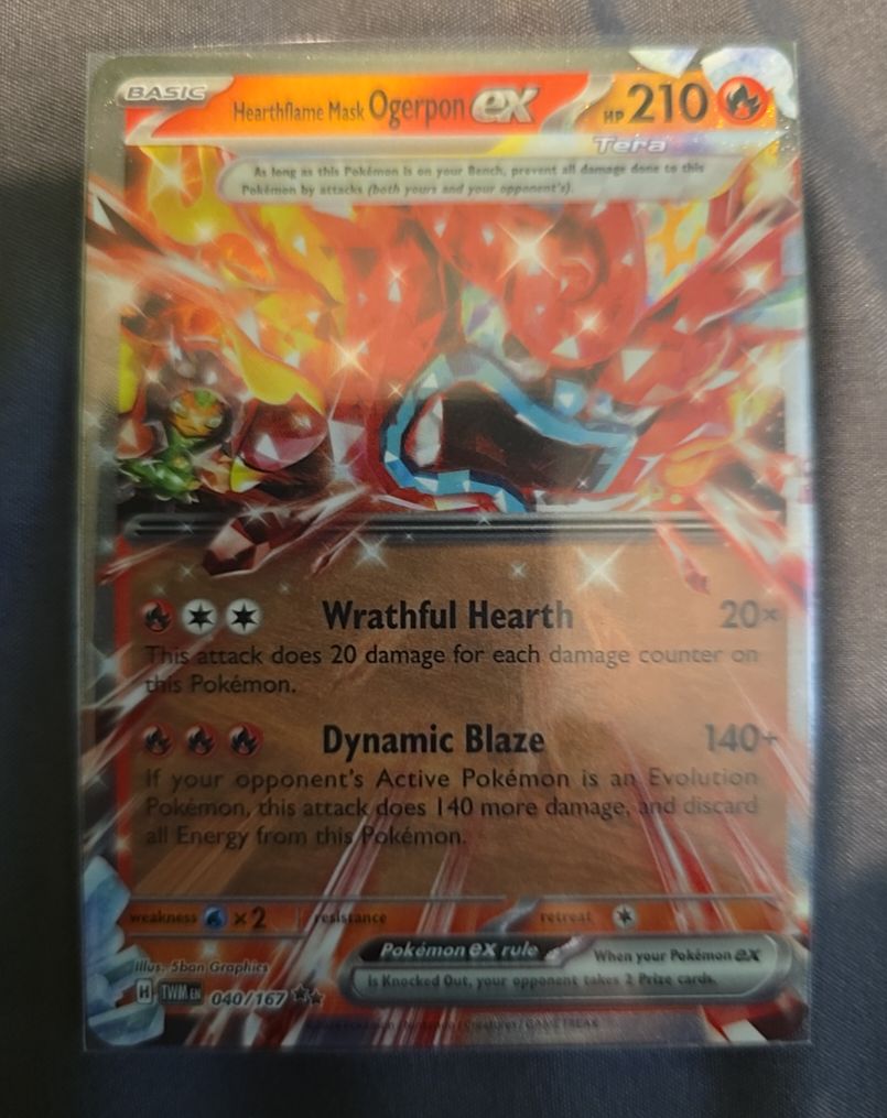 2023 Pokémon SV06: Twilight Masquerade #040 Hearthflame Mask Ogerpon ex — front