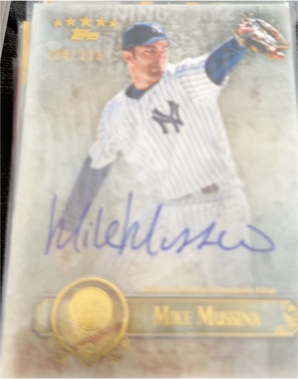 2013 Topps Five Star #FSBA-MM Mike Mussina — front