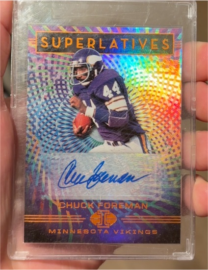 2020 Panini Illusions #SU31 Chuck Foreman Superlatives Auto — front
