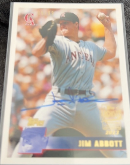 1990 Topps #300 Jim Abbott — front