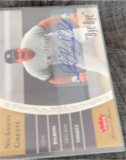 2006 Fleer Greats of the Game Nickname Greats #NG-DR Dave Righetti — front