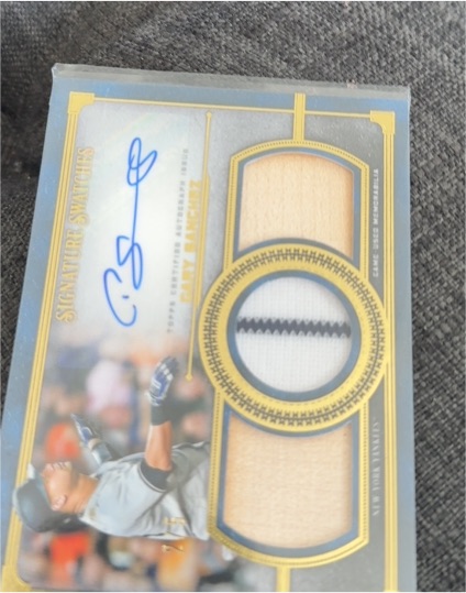 2019 Topps Museum Collection Signature Swatches #SSTA-CH Clay Holmes — front