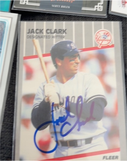 1989 Fleer #252 Jack Clark — front
