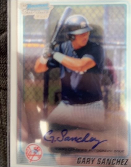 2010 Bowman Chrome Prospects Autographs #BCP207 Gary Sanchez — front