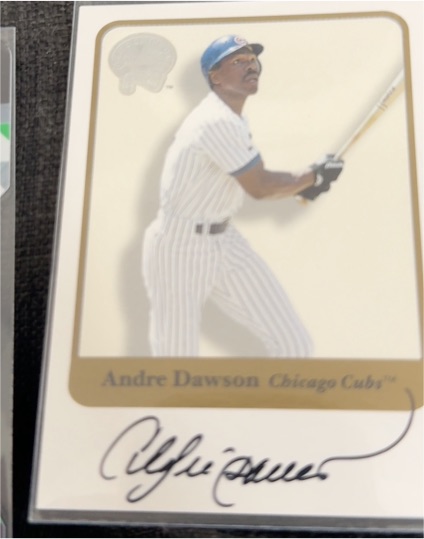2001 Fleer Greats of the Game #43 Andre Dawson — front