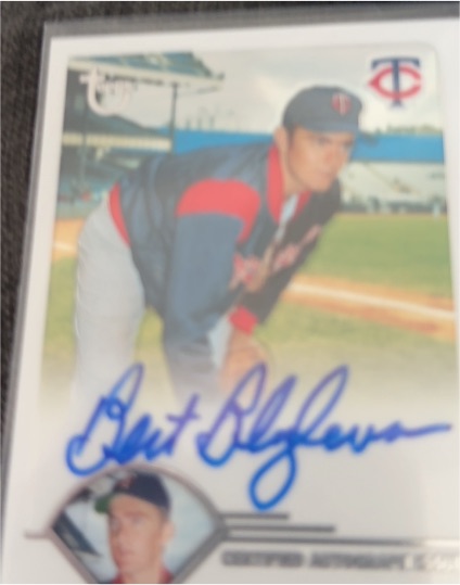 2003 Topps Certified #TA-BB Bert Blyleven — front