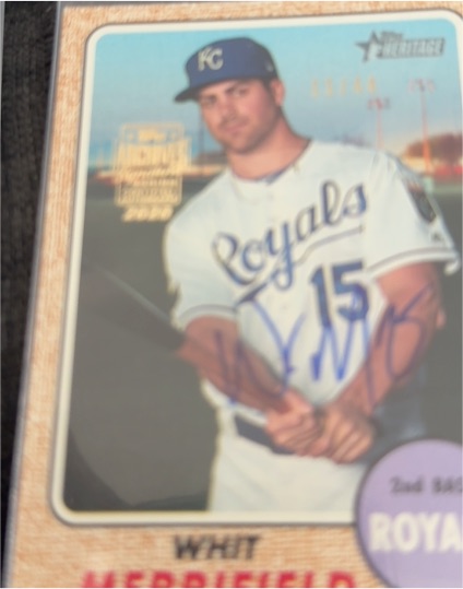 2017 Topps Heritage #616 Whit Merrifield — front