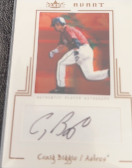 2003 Fleer Avant #AAC/CB Craig Biggio — front