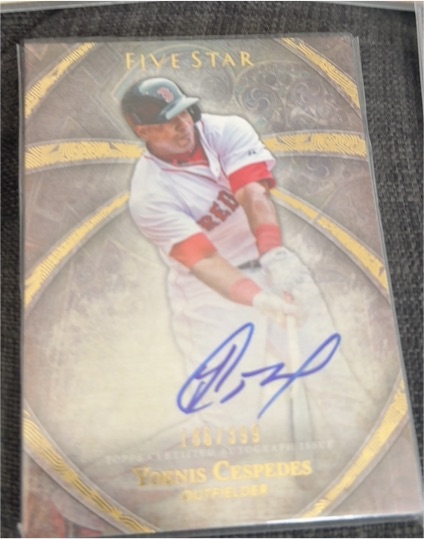 2014 Topps Five Star #FSA-YC Yoenis Cespedes — front