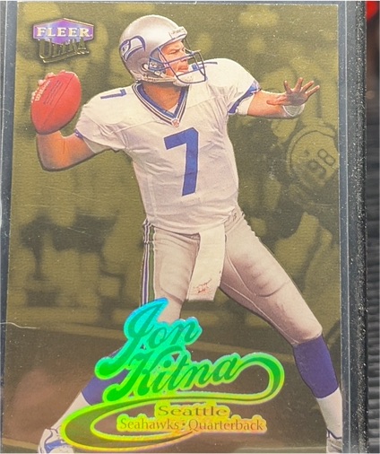 1999 Fleer Ultra #91G Jon Kitna Gold Medallion Seattle Seahawks — front