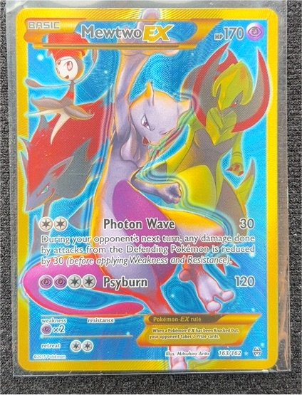 2015 Pokémon XY Breakthrough #163 Mewtwo EX — front