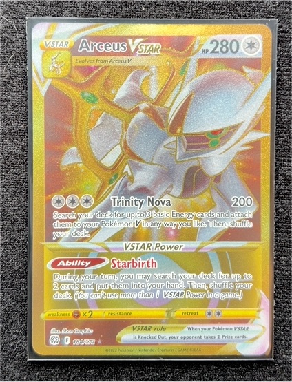 2022 Pokémon Brilliant Stars #184 Arceus VSTAR — front
