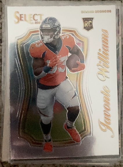 2021 Panini Select Certified Rookies #SCR-24 Javonte Williams — front