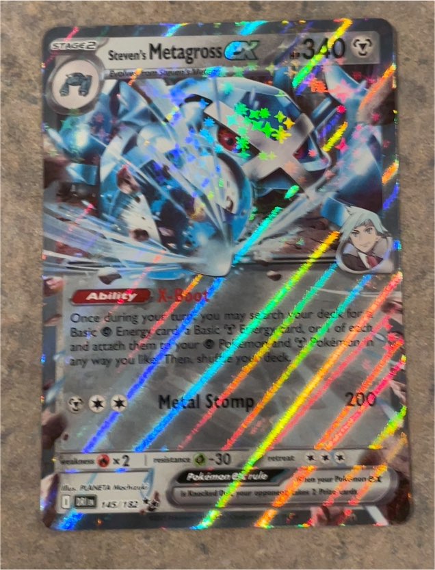 2025 Pokémon TCG #145 Steven's Metagross GX — front