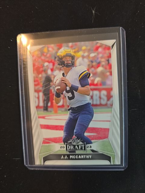 2023 Leaf Draft #22 J.J. McCarthy — front