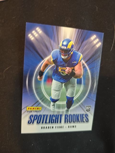 2024 Panini Instant Spotlight Rookies Braden Fiske RC — front