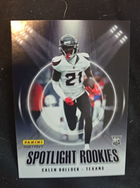 2025 Panini Instant Spotlight Rookies Calen Bullock Texans — front