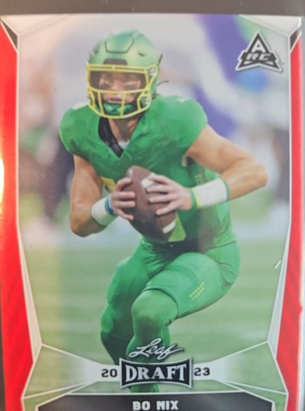 2023 Leaf Draft Bo Nix — front