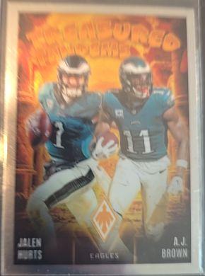 2024 Panini Phoenix #TT-PHL Jalen Hurts / A.J. Brown Treasured Tandems — front